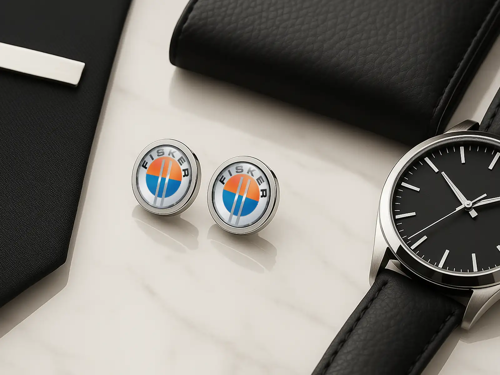 Fisker Gemelos Personalizados Hombre Lujo Set Regalo Pro